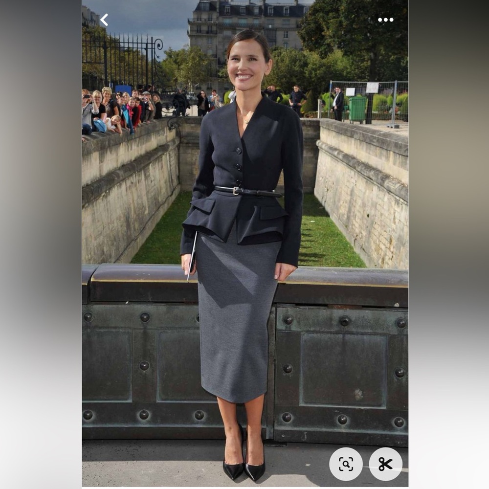 Grey Pencil Skirt